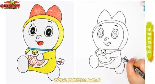 哆啦美简笔画