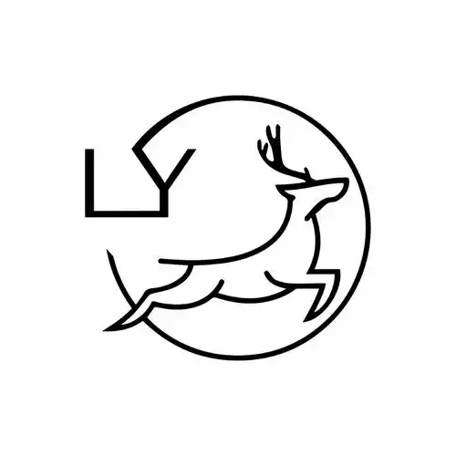 路遥logo的设计思路:以公司首字母ly,以及鹿进行线条设计,鹿头微昂