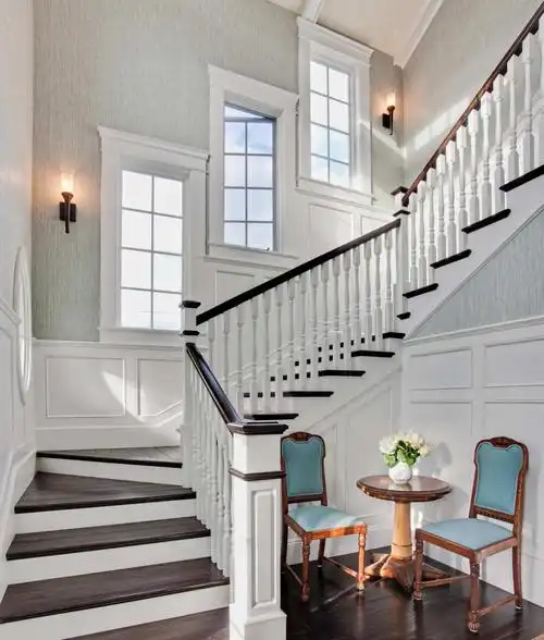 欧式别墅楼梯设计图片效果图