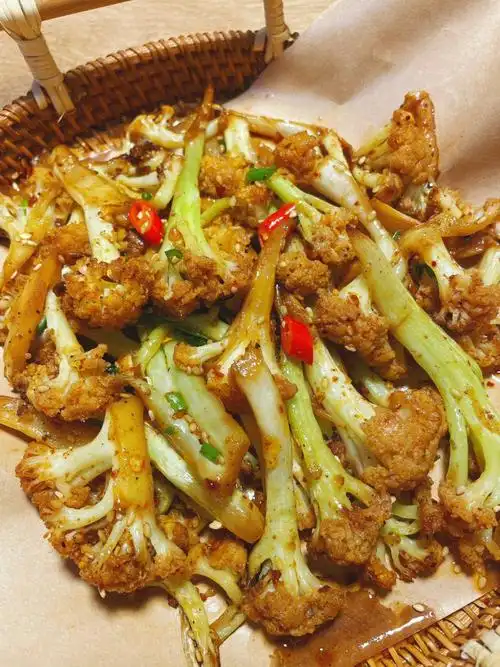 低油版炸花菜秒杀路边摊减脂期也可以吃