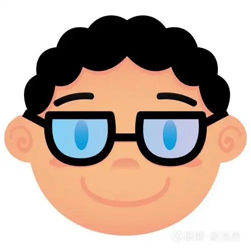 孤立在白色背景上的卡通脸