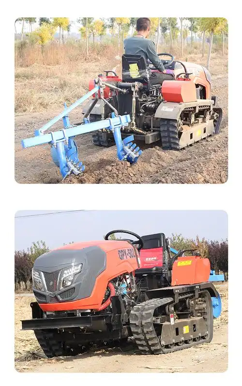 农用耕地机大型犁地双华犁履带式旋耕机拖拉机农用耕地农机大型收割机