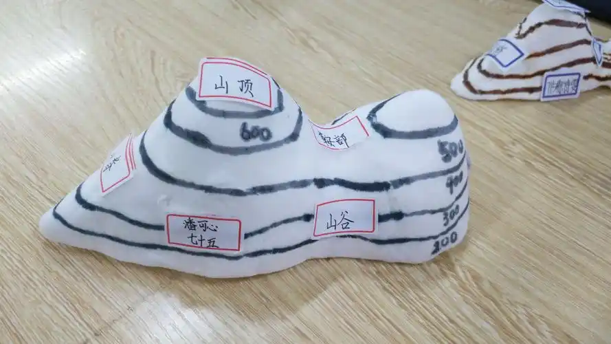 7.15班学生动手制作立体地形模型图