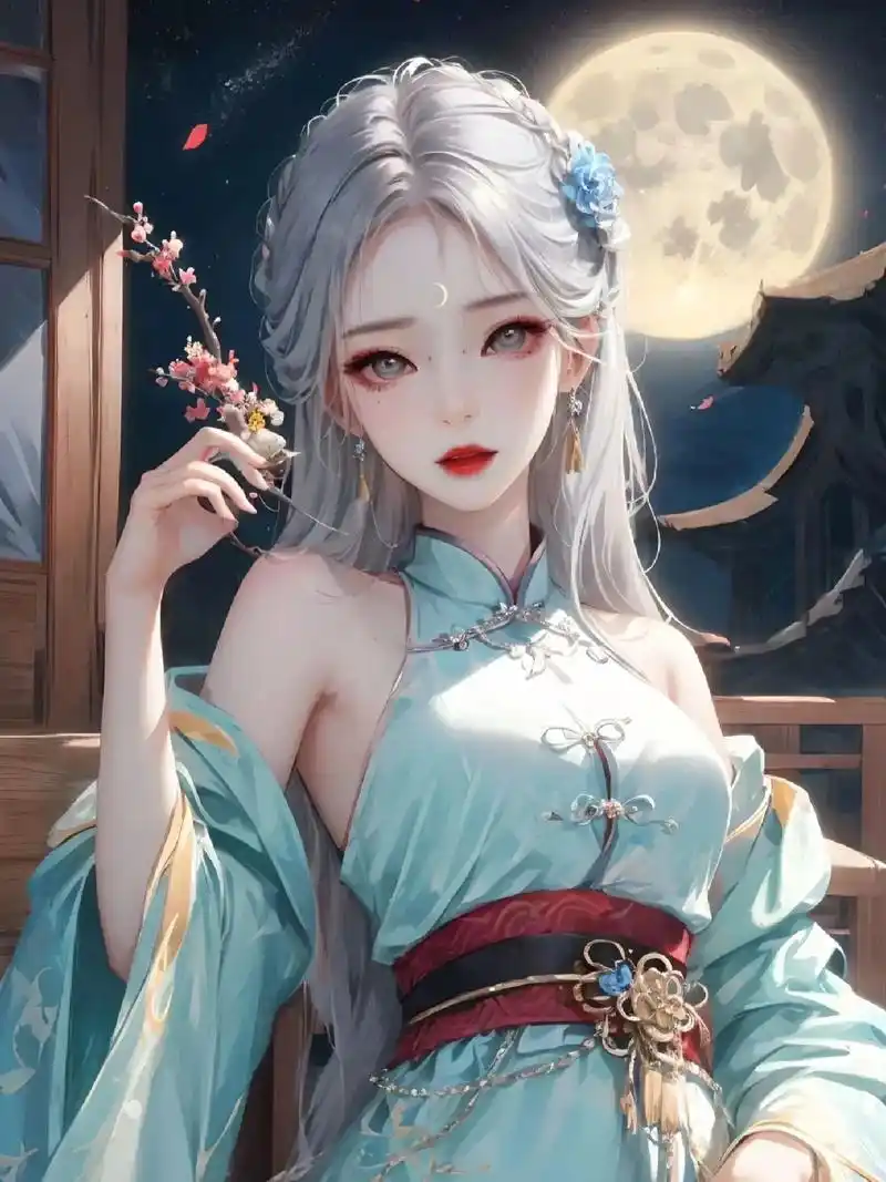 一组精美的ai月亮拟人头像!太美了!#ai #ai绘画 #a - 抖音