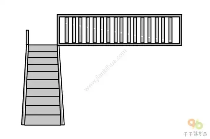 天桥简笔画可爱