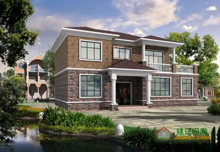 浙江农村二层房屋设计效果图
