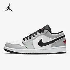 nike耐克airjordan正代系列airjordan1low男子篮球鞋553558030烟灰白