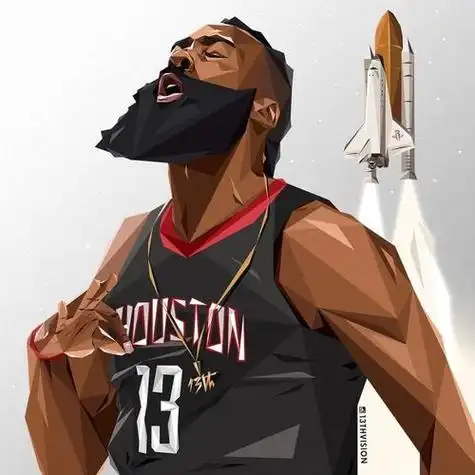 哈登头像哈登的胡子多值钱大约得打四个赛季吧