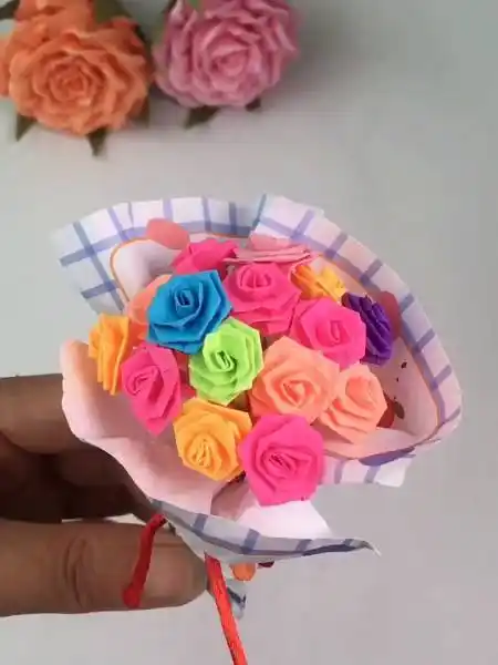 星星纸不要只折星星了做玫瑰花更好看