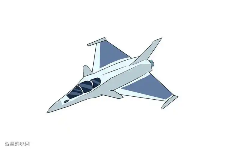 喷气式飞机怎么画