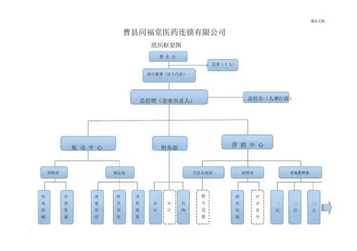 医药连锁公司组织架构图.docx