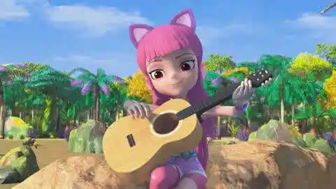 时空龙骑士:灵溪弹吉他,恐龙们都听入迷了!