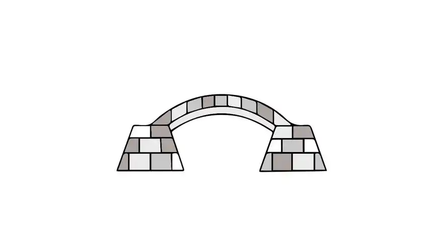 石拱桥怎么画