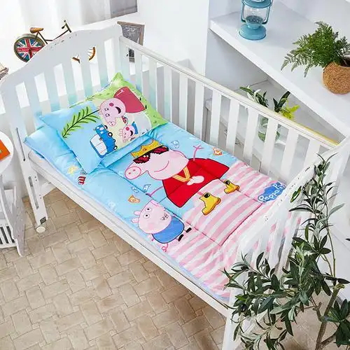 2019儿童卡通幼儿园床垫子60x120cm加厚宝宝午睡丝绵垫子婴儿床被褥子