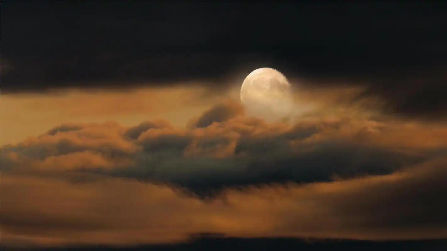 中秋圆月美景高清桌面壁纸