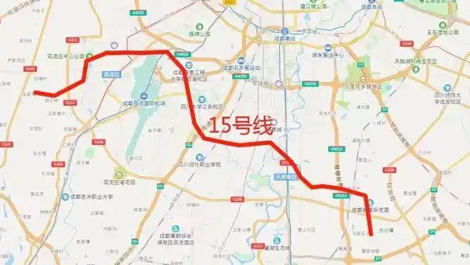 成都地铁15号线站名曝光骑龙广都万安横穿城南