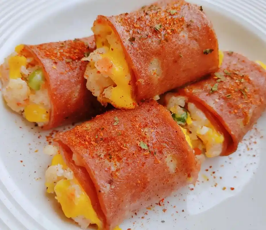 芝士虾滑培根卷 | 外焦里嫩 太好吃啦75.78食材: 培根,虾 - 抖音