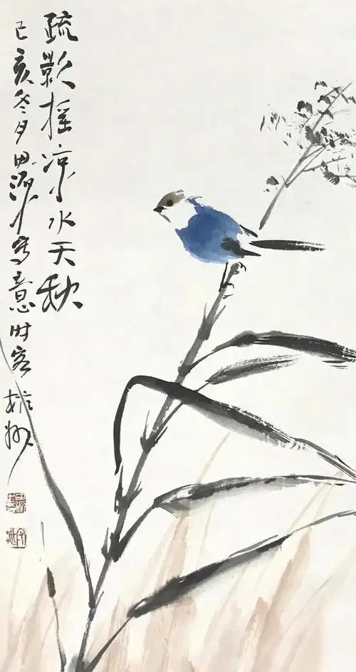 对花作画将人意画笔传神总是春田源花鸟画