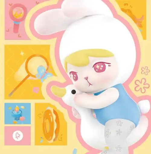 2件满99包邮popmart泡泡玛特bunny童心飞起系列盲盒潮玩潮玩盲盒