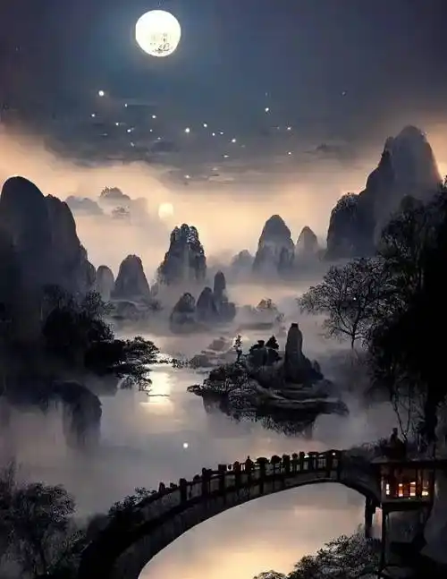 analysis风格分析追求东方的意境之美,希望将山川的磅礴大气和月夜的