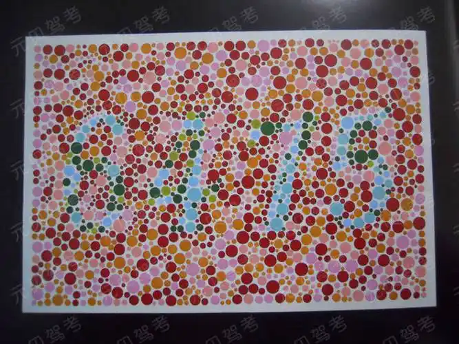 1分钟简单测试2022年驾考新色盲测试图认不出无缘驾考