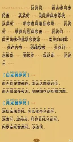 简体注音 大悲咒修持仪轨(84句)