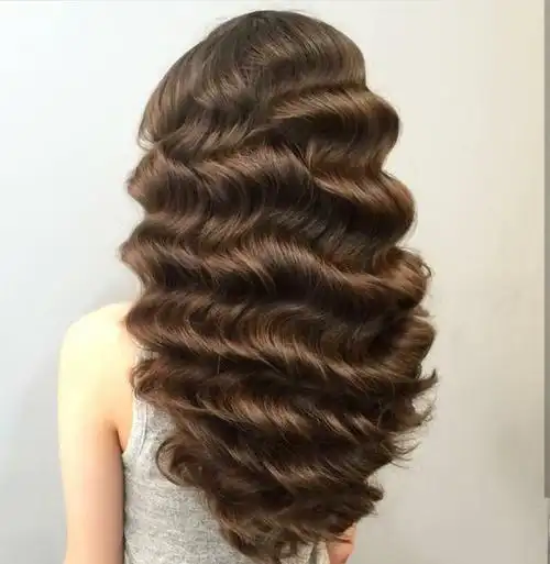 欧式复古波纹卷