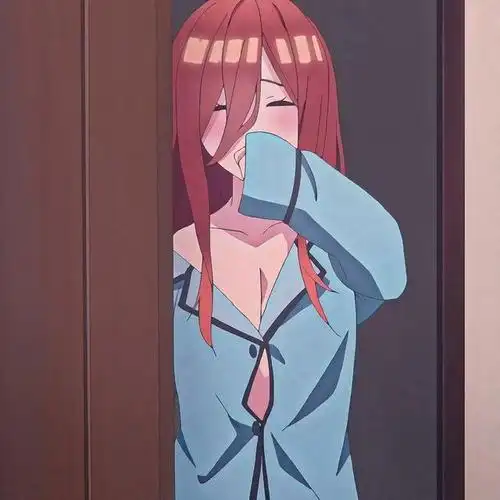 《五等分的新娘》中野三玖的脸红瞬间,无限娇羞,动漫头像自剪