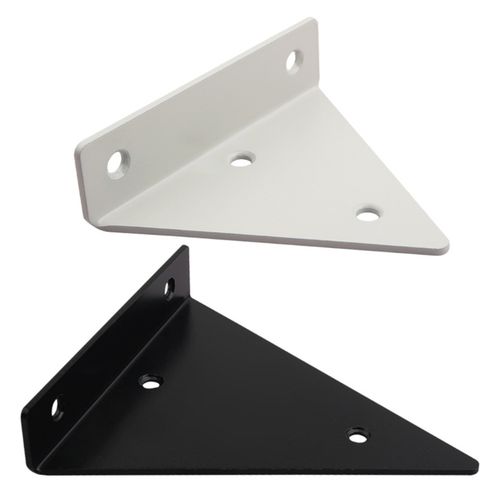 2 pcs triangular shape floating shelf brackets invisible she