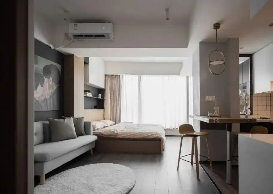 39㎡开间公寓整容式改造出8个功能区简直就是小户型的逆袭