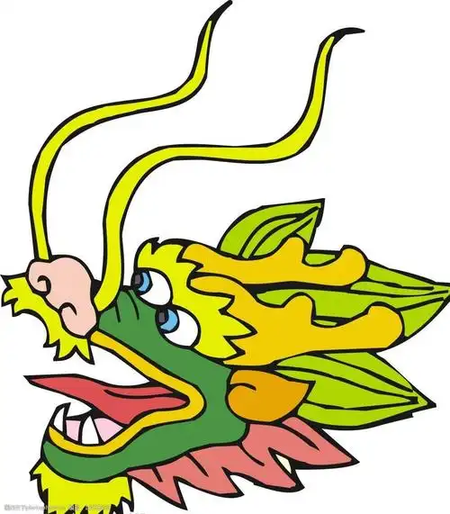 矢量龙头图片