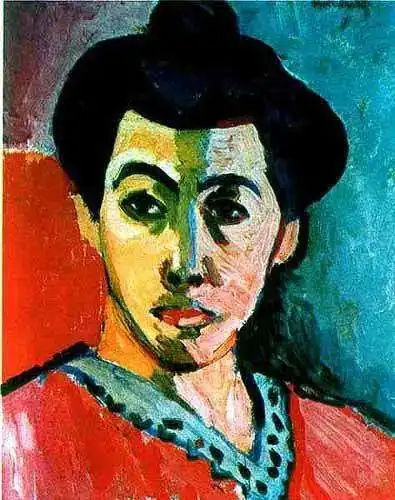 马蒂斯《马蒂斯夫人像》来个抽象的,吴冠中《中国城》再来看看另一个