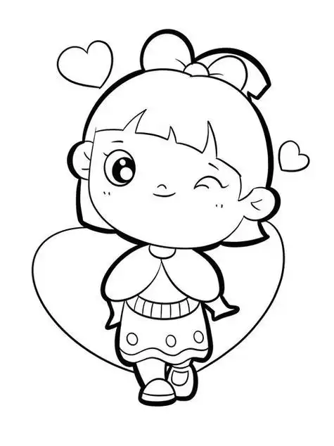 人物简笔画大全可爱的小女孩怎么画画美丽的小女孩 简笔画简笔画绘画