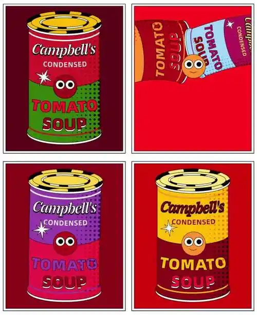 安迪沃霍尔波普艺术罐头动画素材