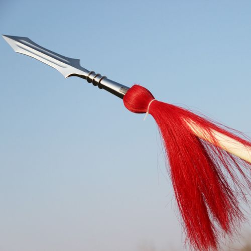 红缨枪白蜡杆武术枪霸王枪赵子龙长矛太极大枪长枪不锈钢红樱枪头
