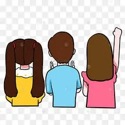 欢呼人群卡通人物