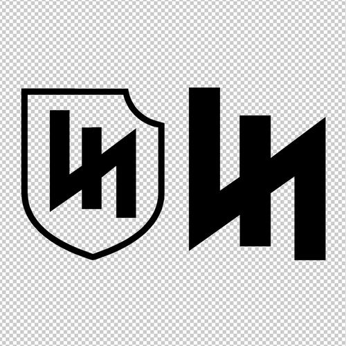 德国装甲师标志 反光防水创意个性改装装饰车贴花车尾贴纸画1025