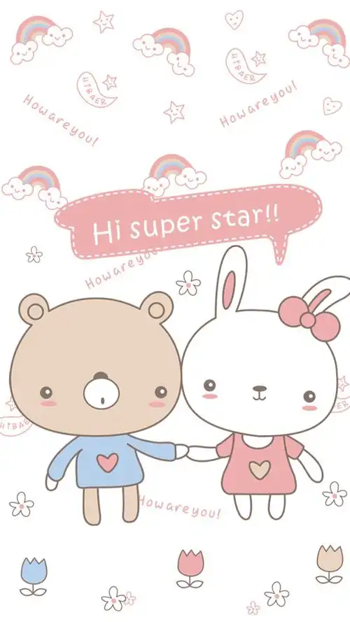 粉嫩少女心可爱高清手机壁纸