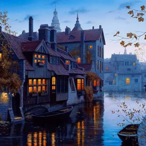 充满梦幻感的童话镇 ​​​ - 堆糖,美图壁纸兴趣社区