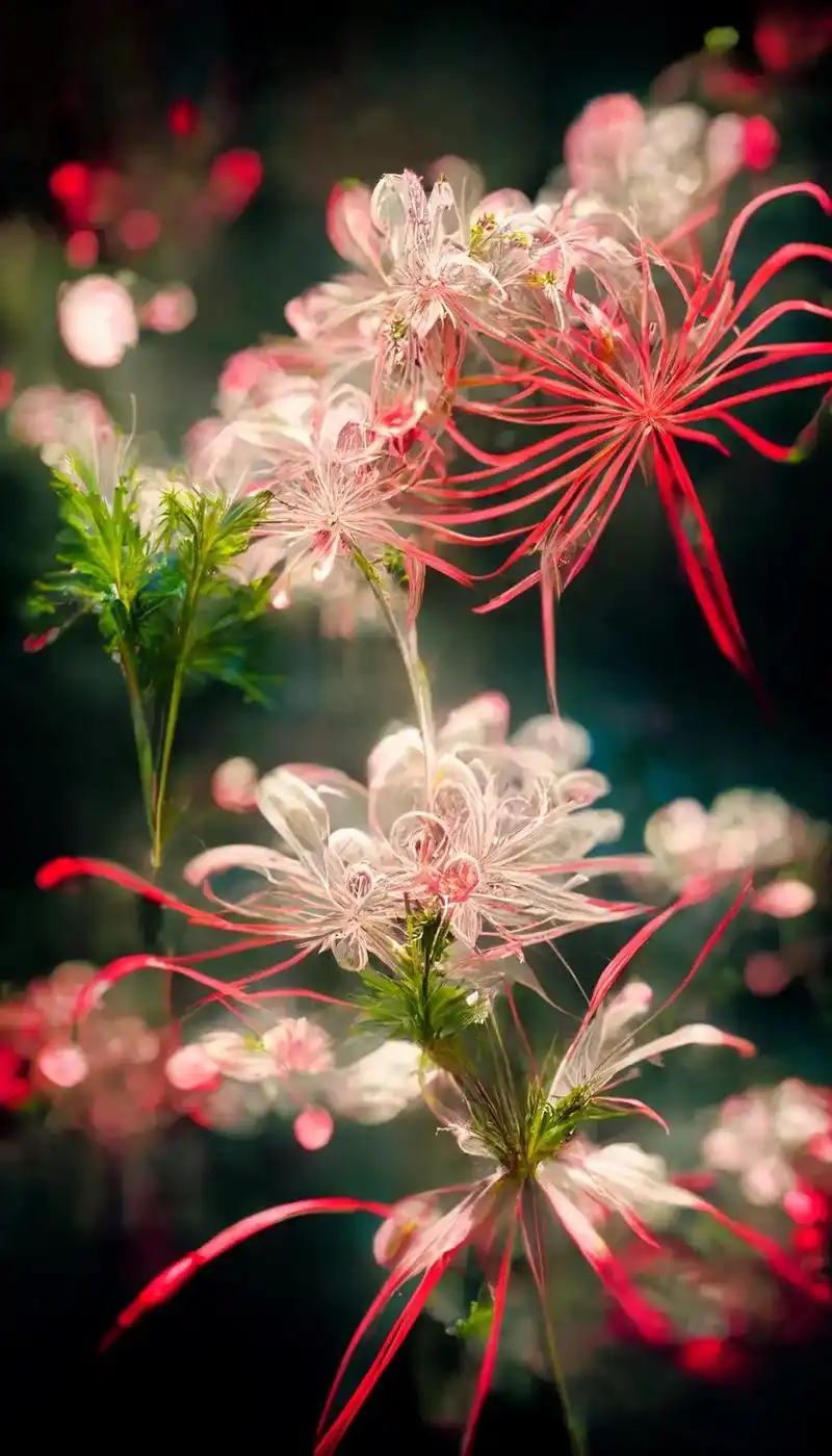 彼岸花.它的花语是无尽的思念和绝望的爱.花开一千年,花落一千 - 抖音