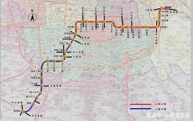 西安地铁6号线线路图