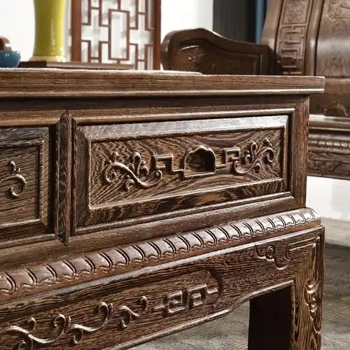 鸡翅木茶桌茶几实木客厅家具红木大平几小户型中式茶几