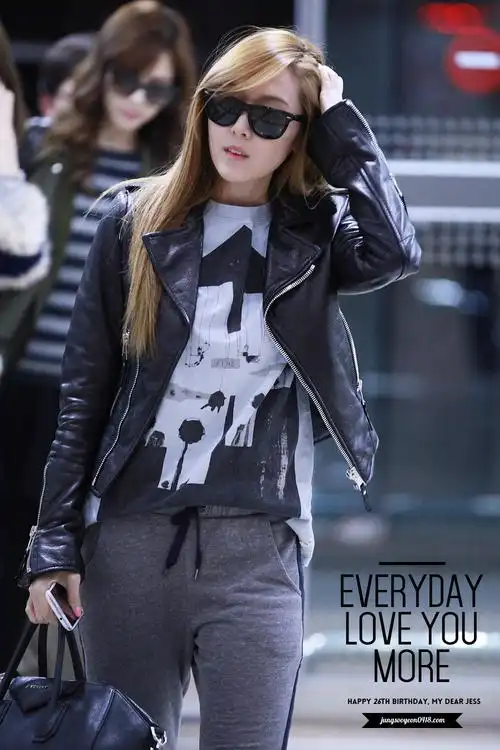 少女时代 jessica 郑秀妍 机场街拍