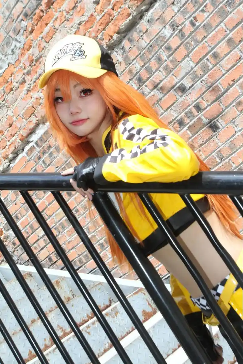 qq飞车小橘子cos.#cos #拍照92 #做个酷女孩 # - 抖音
