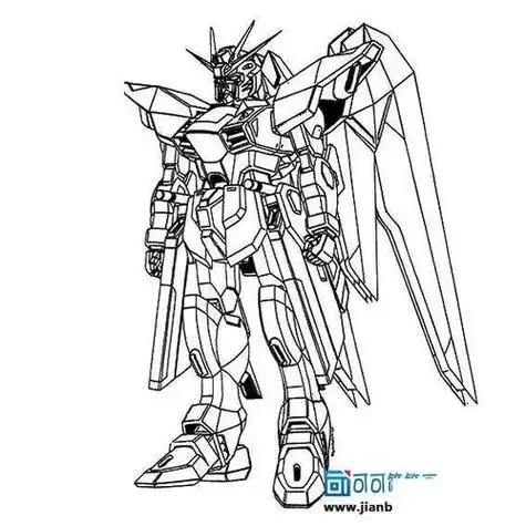 怎么画高达的简笔画