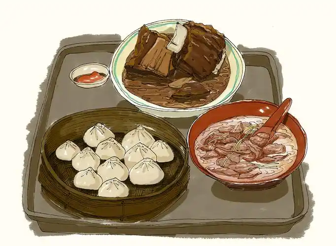 福建闽南泉州一带非常特色的美食手绘