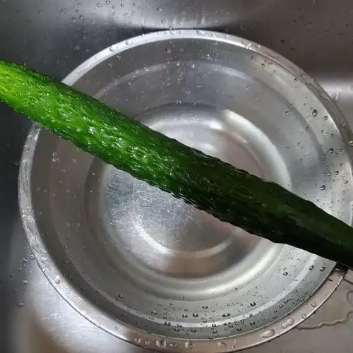 冰镇青瓜汁,加蜂蜜美容哦