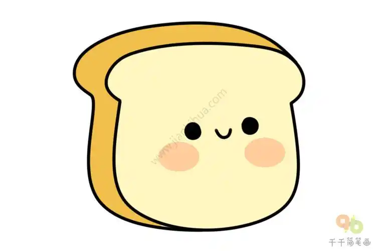 吐司面包简笔画教程