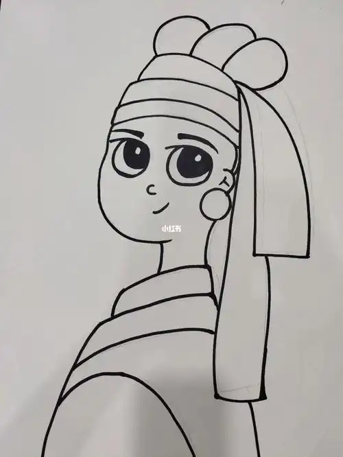 带珍珠耳环的少女