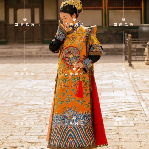春季新款故宫拍照宫廷清朝妃子皇后装清古董民族服装